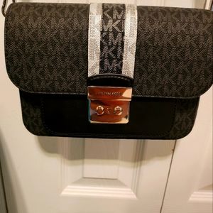 Black and Silver Michael Kors Purse